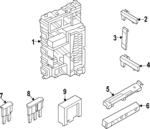 M2DZ19A435B - : Receiver Bracket for Ford: Bronco Image