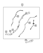 52030119AB - Fuel and Accelerator Pedal: Overflow Hose for Mopar Image image