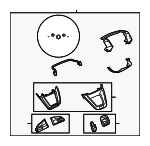 8W0419091GMINU - Steering: Steering Wheel for Audi: A4 allroad, A4 Quattro, A5 Quattro, A5 Sportback, Q5, Q5 PHEV, Q5 Sportback, SQ5, SQ5 Sportback Image