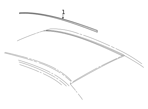 Exterior Trim - Roof for 2005 Cadillac CTS #0