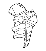 18407584308 - Exhaust: Catalytic Converter Heat Shield for Mini: Cooper, Cooper Countryman, Cooper Paceman Image