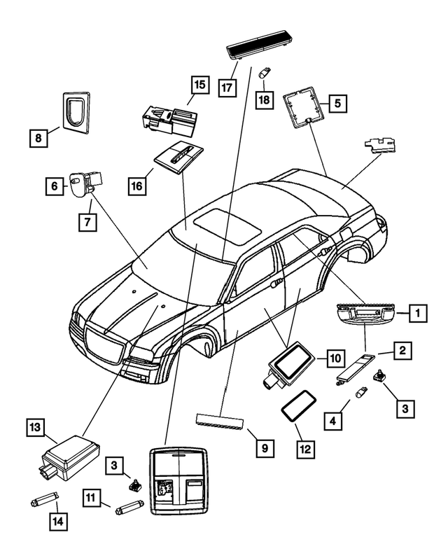 5137535AA - Electrical: Map Light Switch for Mopar Image image