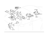 2038101110 - Covering and Lining: Sun Visor for Mercedes-Benz Image