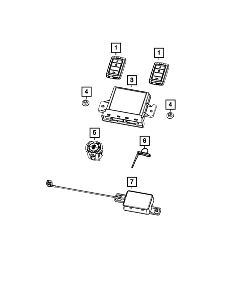 Keys, Modules and Engine Controllers for 2021 Jeep Grand Cherokee L #0