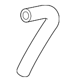 290212M300 - Emission System: Vent Tube for Hyundai: Accent Image