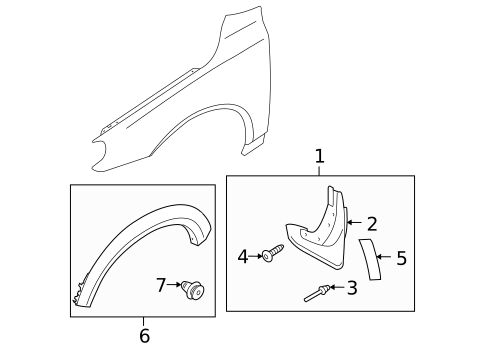 Exterior Trim - Fender for 2011 Volvo XC70 #0