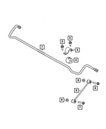 V4766866AA - Rear Suspension: Stabilizer Bar Link, Value Line for Mopar Image
