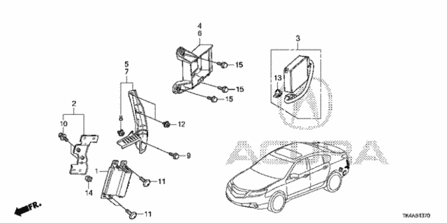 BSI Unit for 2013 Acura TL #0