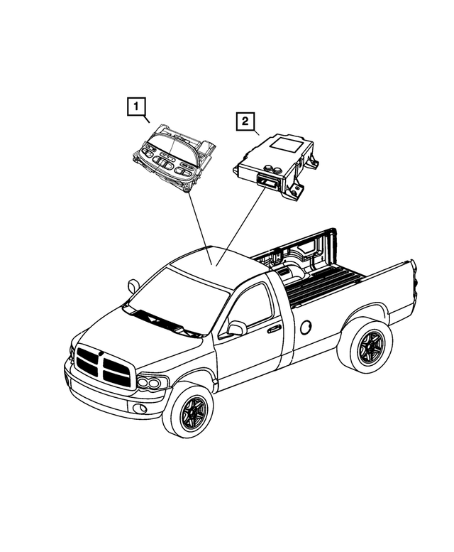 68105821AB - Electrical: Compass Module for Mopar Image