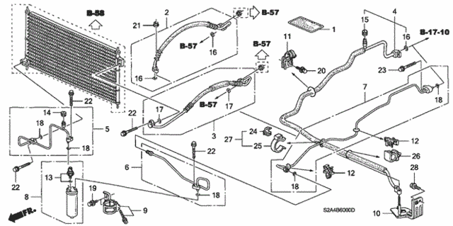 A/C Hoses - Pipes for 2004 Honda S2000 #0