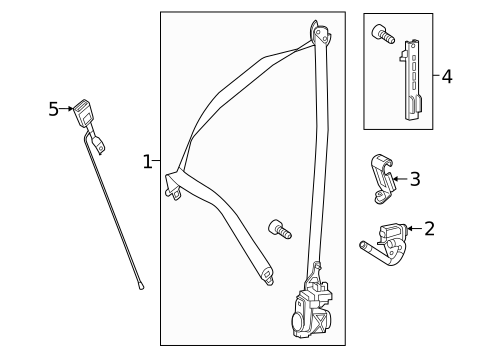 Front Seat Belts for 2017 Mercedes-Benz GLE63 AMG #0