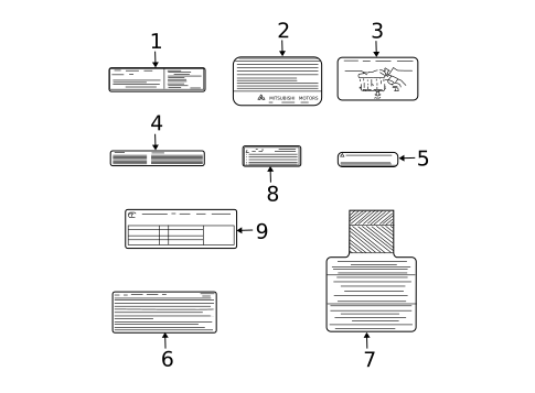 Labels for 2011 Mitsubishi Galant #0