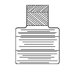 7430A184 - : Air Bag Label for Mitsubishi: Galant Image