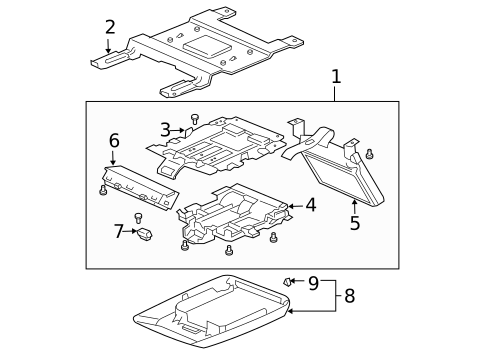 Center Console for 2004 Honda Pilot #0