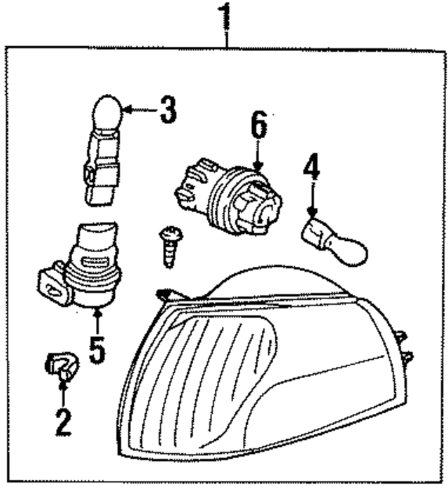 XF5Z13200AB - : Lamp Assembly - Parking for Ford Image