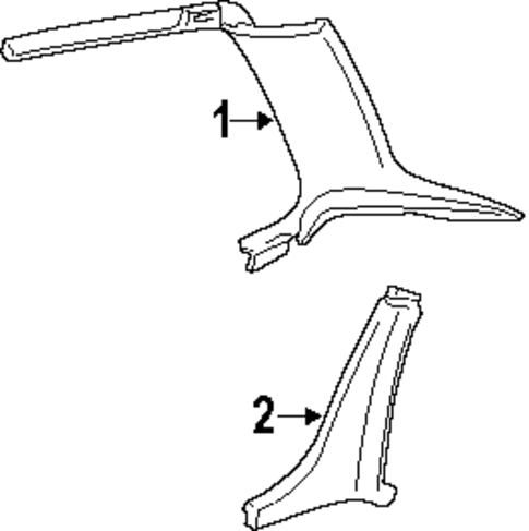 Interior Trim - Quarter Panels for 1995 Pontiac Grand Prix #0