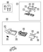 1VQ81DX9AA - Interior Trim: Floor Console Mat for Mopar Image
