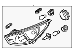 921022S640 - Electrical: Headlamp Assembly for Hyundai: Tucson Image