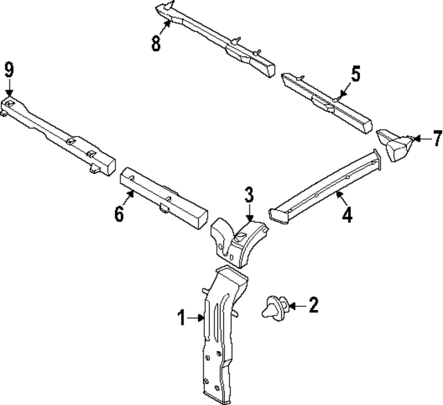 CK4Z19C590BF - Body: Extension for Ford: Transit-150, Transit-250, Transit-350, Transit-350 HD Image