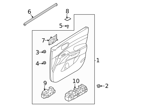 Front Door for 2024 Kia Sorento #1