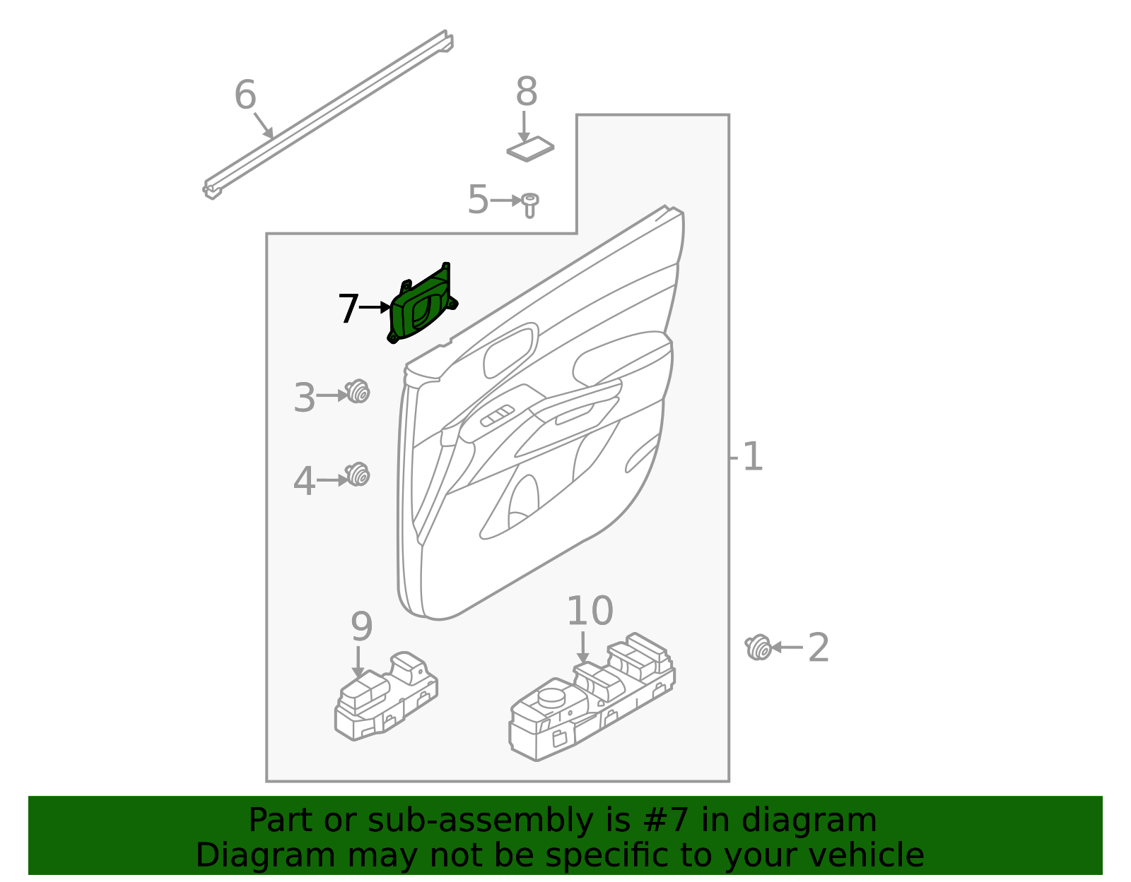 82620-R5000FMS - Handle, Inside 2021-2025 Kia Sorento | Kia.Parts Store