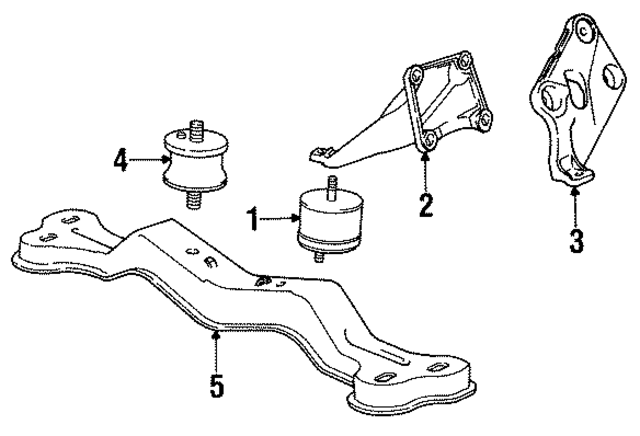 11811133362 - Engine: Motor Mount for BMW Image