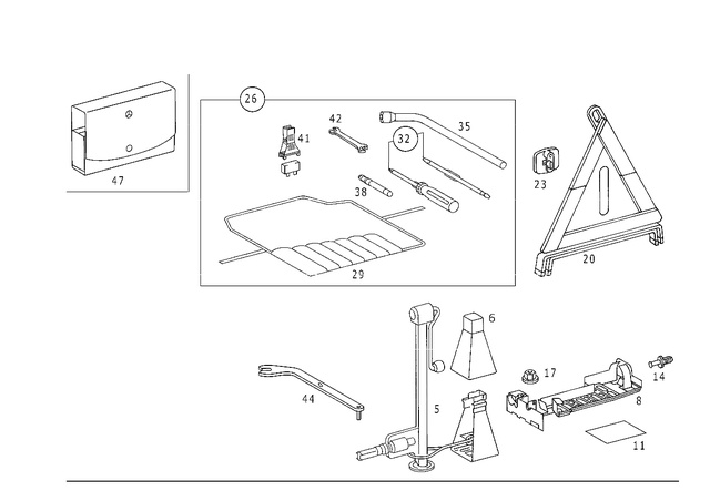 2028990414 - Tools An Accessories: Holder for Mercedes-Benz Image image