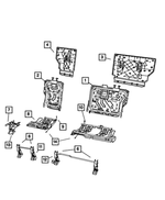 68033995AA - Interior Trim: Recliner Cable, Left for Mopar Image