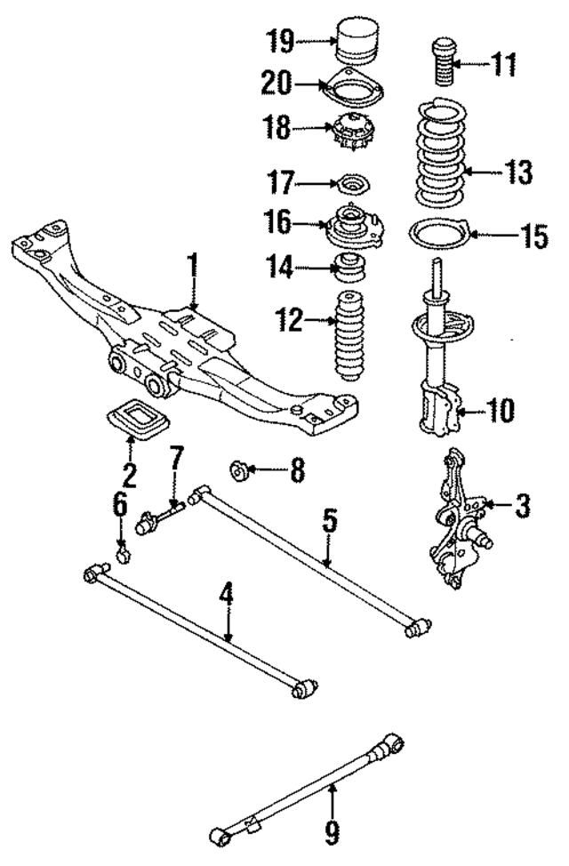GA2A2866Y - : Ft Lateral Arm Nut for Mazda Image