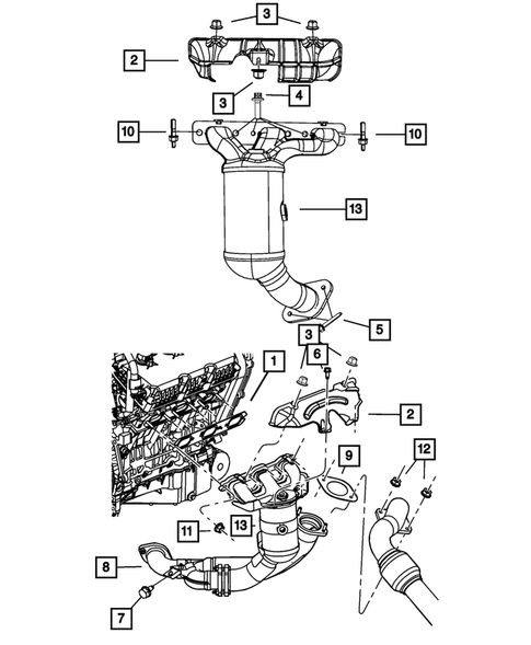 Manifolds and Vacuum Fittings for 2008 Dodge Grand Caravan #0