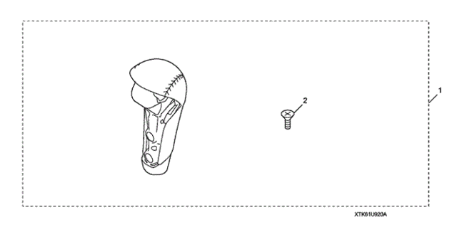 Shift Knob, Leather (A/T) for 2012 Honda Fit #0