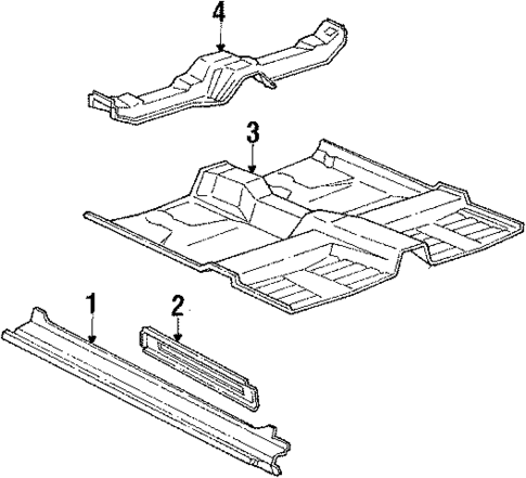 Rocker Panel for 1986 Ford Tempo #0
