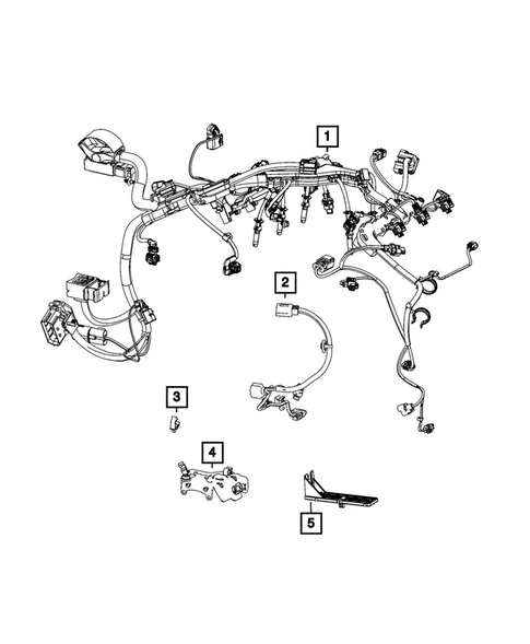 Wiring, Powertrain for 2022 Jeep Gladiator #0