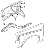 4490019 - Body: Apron Panel for Dodge: Charger, Omni, Rampage Image