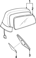 AW392476 - Body: Mirror Assembly for Mitsubishi Image