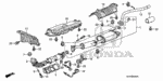 90010P1RA00 - Electrical/Exhaust/Heater/Fuel: BOLT, FLANGE (6X14) for Honda Image