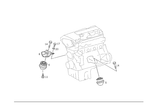2022404417 - Engine Suspension: Engine Mount for Mercedes-Benz Image