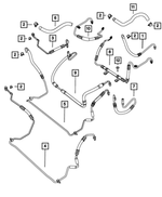 6504514 - Steering: Hose Clamp Clamp for Chrysler: PT Cruiser | Dodge: Challenger, Charger, Durango, Journey | Jeep: Gladiator, Wrangler | Ram: 1500 Image