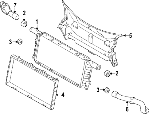 Radiator & Components for 2020 Porsche 718 Spyder #2