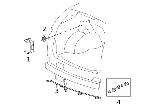 Electrical Components for 2005 Cadillac SRX #2