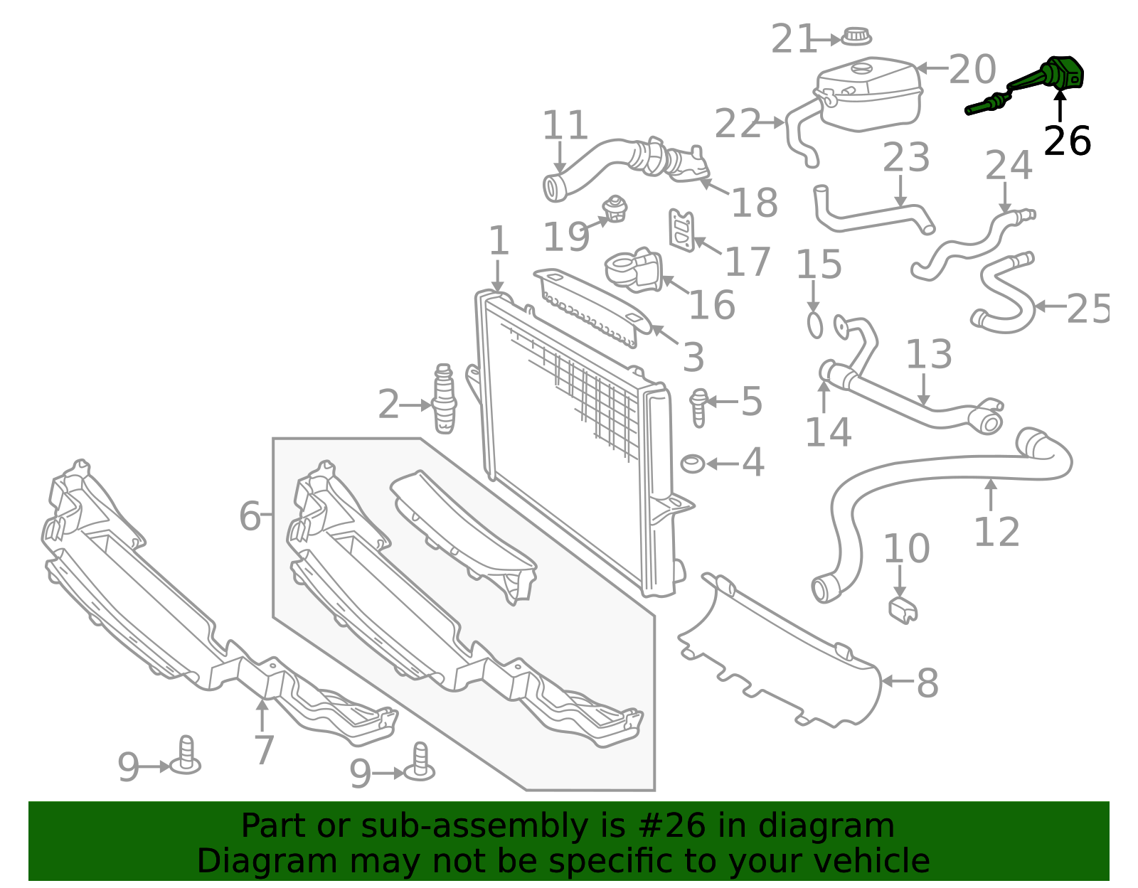 9186486 Engine Coolant Temperature Sensor - Volvo | TascaParts.com