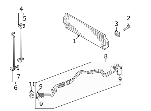 Trans Oil Cooler for 2011 Audi Q7 #0