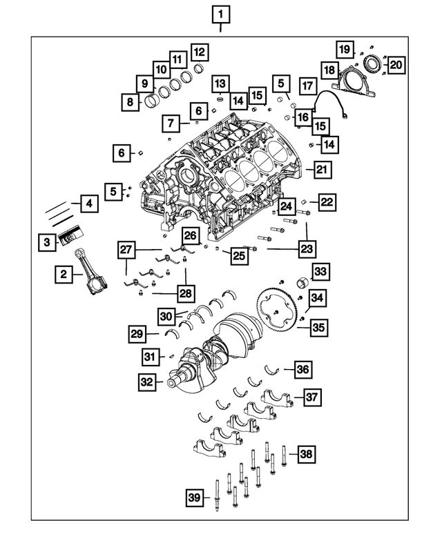 6036307AA - 6.4L Gas; Engine: Pipe Plug for Mopar Image