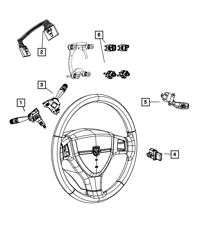 5183950AE - Electrical: Multifunction Switch for Mopar Image