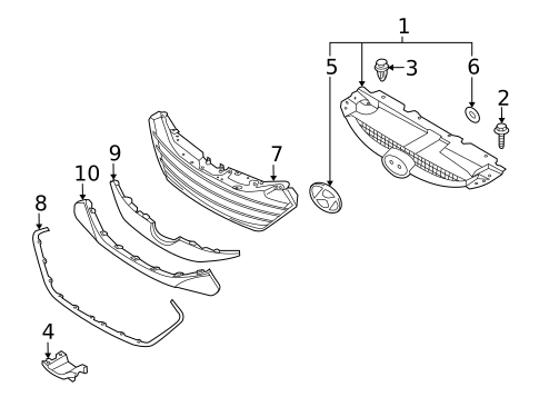 Radiator Support for 2015 Hyundai Tucson #2