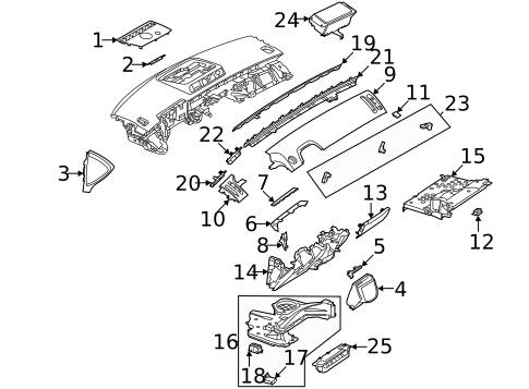 Instrument Panel Components for 2025 Mercedes-Benz S 63 AMG&reg; E Performance #0