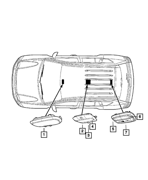 Lamps-Interior and Exterior for 2008 Jeep Patriot #2