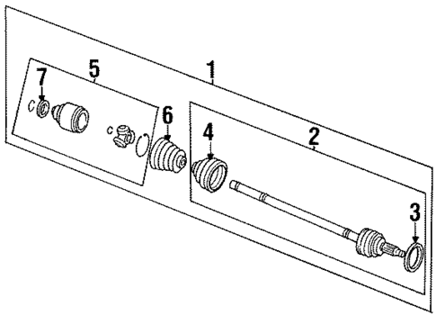 Drive Axles for 1993 Subaru SVX #0