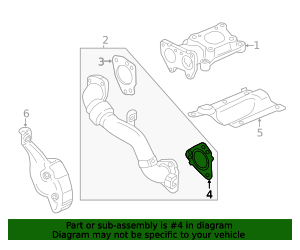 2017-2026 GM Exhaust Turbocharger Inlet Pipe Gasket 12688018 GM ...