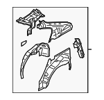 51510AJ06A9P - Body: Inner Panel Assembly for Subaru: Legacy Image